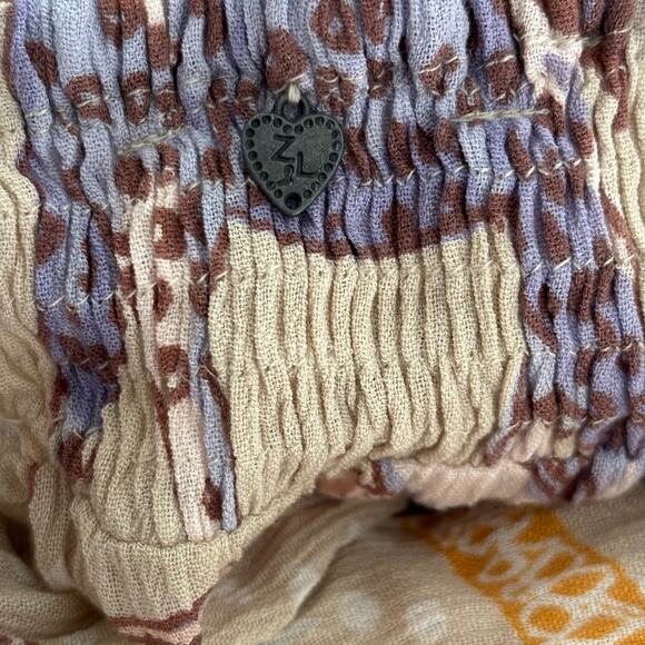 Z&L EUROPE V-neck Tie Up Open Back Bell Sleeves Trimmed 54"Long Maxi Dress sz L - Picture 6 of 8